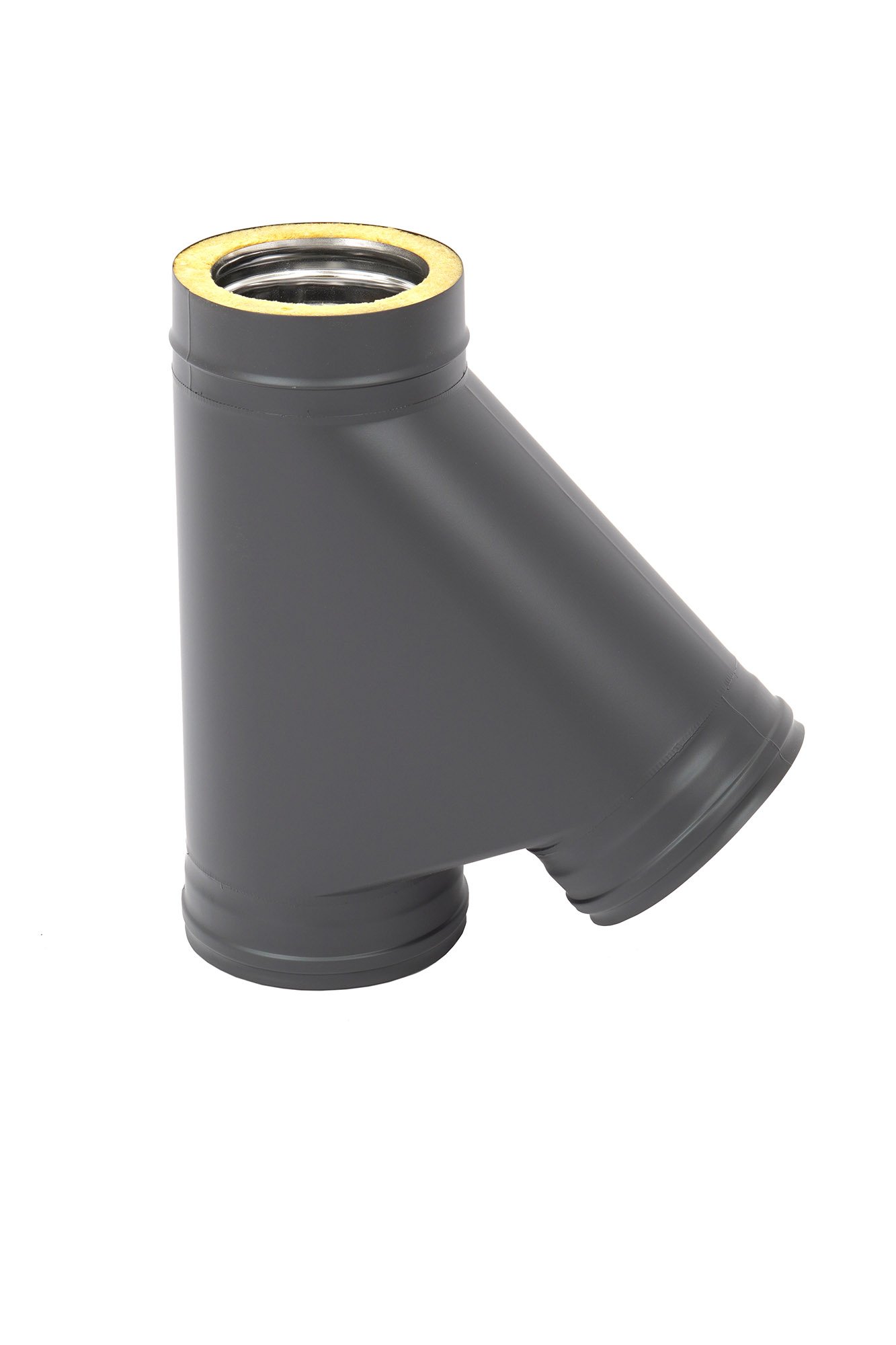 Тройник Термо 45* Теплов и Сухов TРT-Р (430-0,8/430) MC Black (t < 200°С)