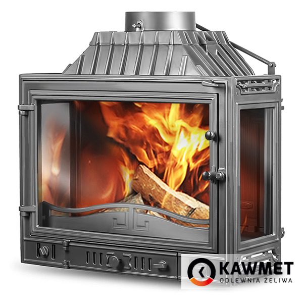 Каминная топка Kaw-Met W4 PLB Dual 14.5 кВт три стекла